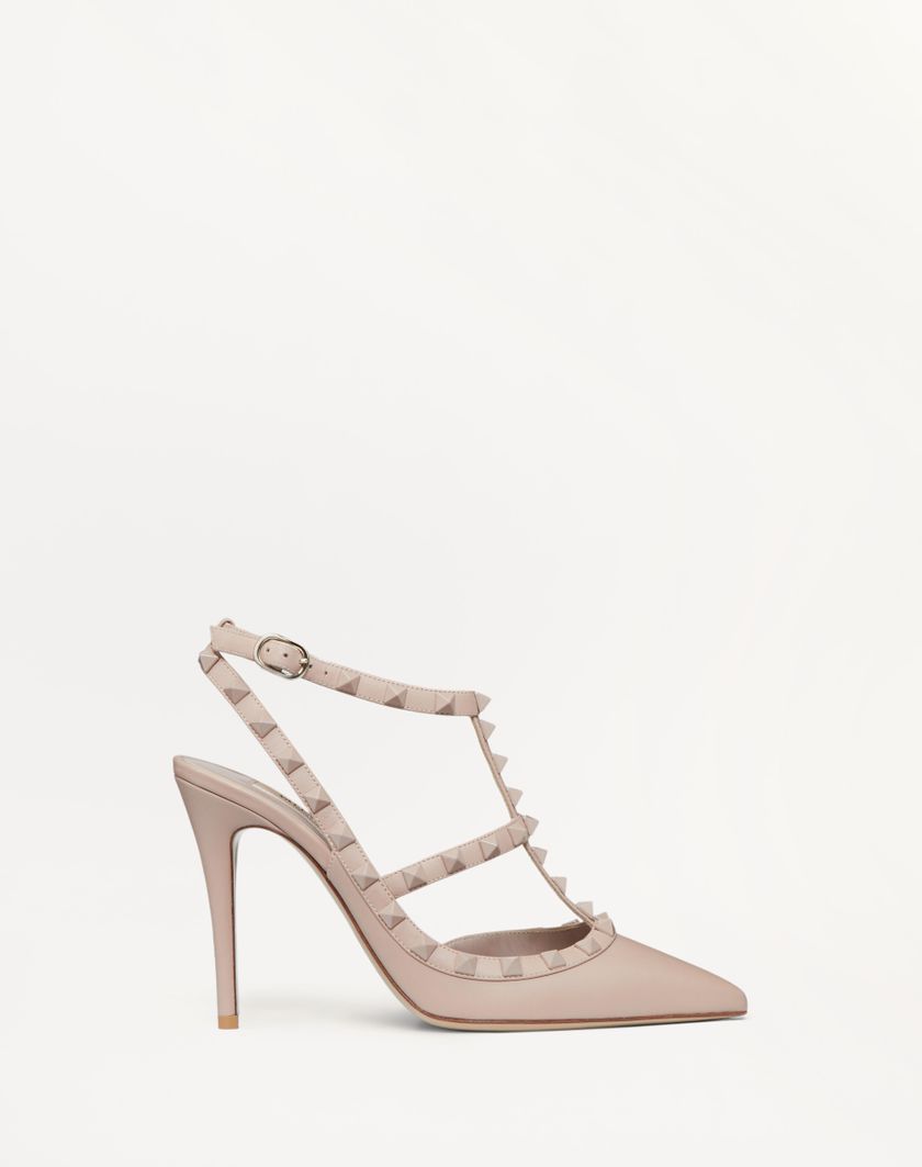 ROCKSTUD ANKLE STRAP PUMP WITH TONAL STUDS 100 MM - Image 6
